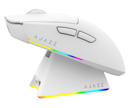 Myszka Ajazz AJ139 V2 MC 3311 ze stacją dokującą biała